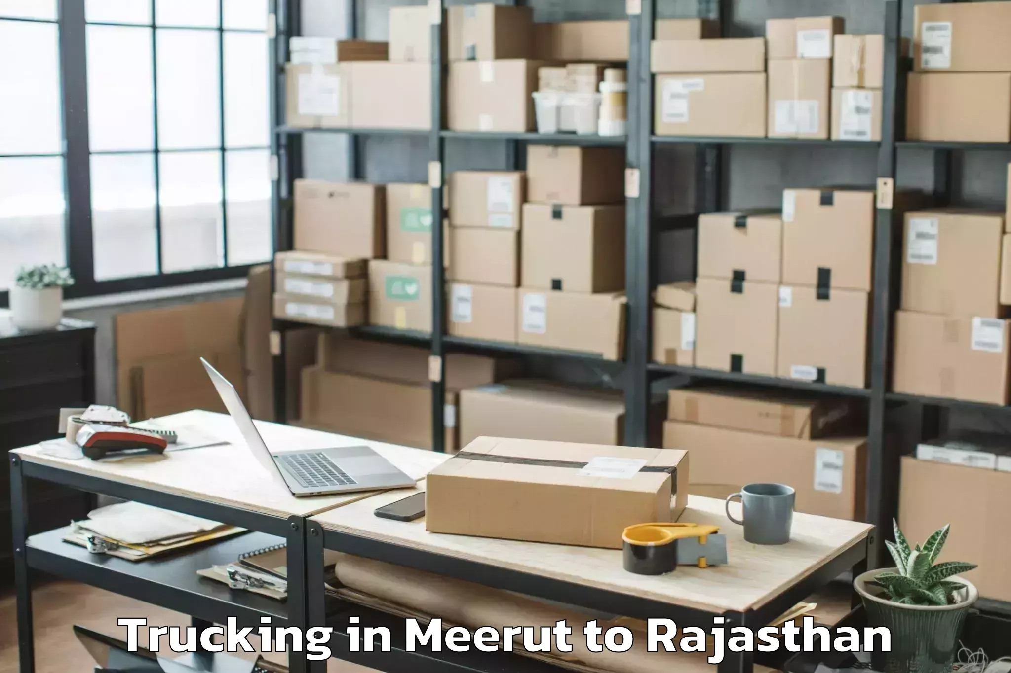 Expert Meerut to Lachhmangarh Sikar Trucking